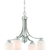 Bolden Four Light Chandelier in Brushed Polished Nickel