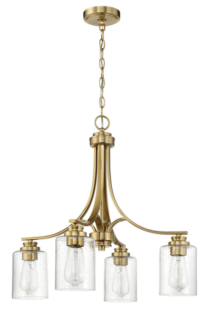 Bolden Four Light Chandelier in Satin Brass