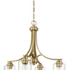 Bolden Four Light Chandelier in Satin Brass