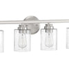 Bolden Four Light Vanity in Brushed Polished Nickel