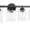 Bolden Four Light Vanity in Flat Black