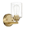 Bolden One Light Wall Sconce in Satin Brass