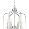 Bolden Six Light Foyer Pendant in Brushed Polished Nickel