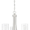 Bolden Three Light Chandelier in Brushed Polished Nickel