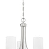 Bolden Three Light Chandelier in Brushed Polished Nickel