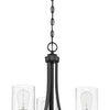 Bolden Three Light Chandelier in Flat Black