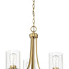Bolden Three Light Chandelier in Satin Brass