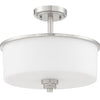 Bolden Two Light Convertible Semi Flush in Brushed Polished Nickel