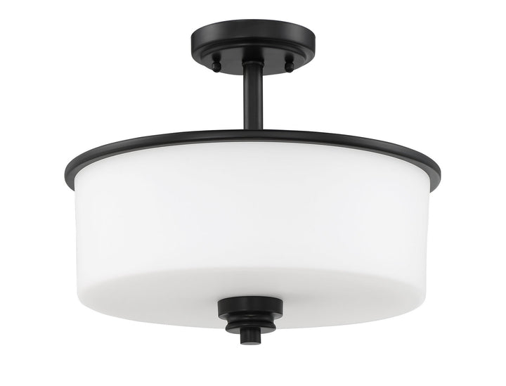 Bolden Two Light Convertible Semi Flush in Flat Black