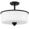 Bolden Two Light Convertible Semi Flush in Flat Black