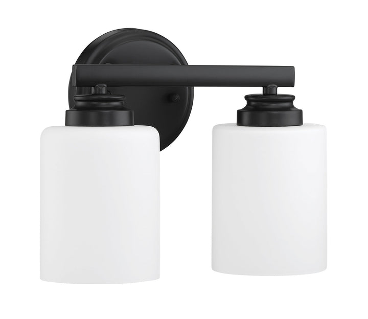 Bolden Two Light Vanity in Flat Black