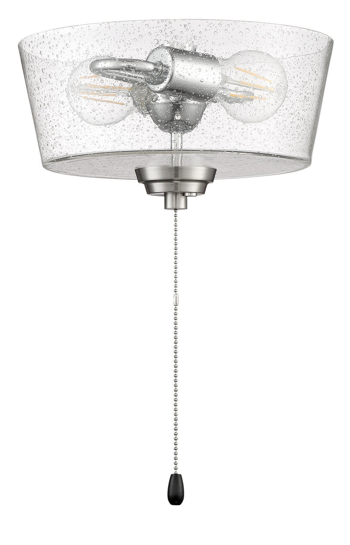 Bowl LED Fan Light Kit in Brushed Polished Nickel