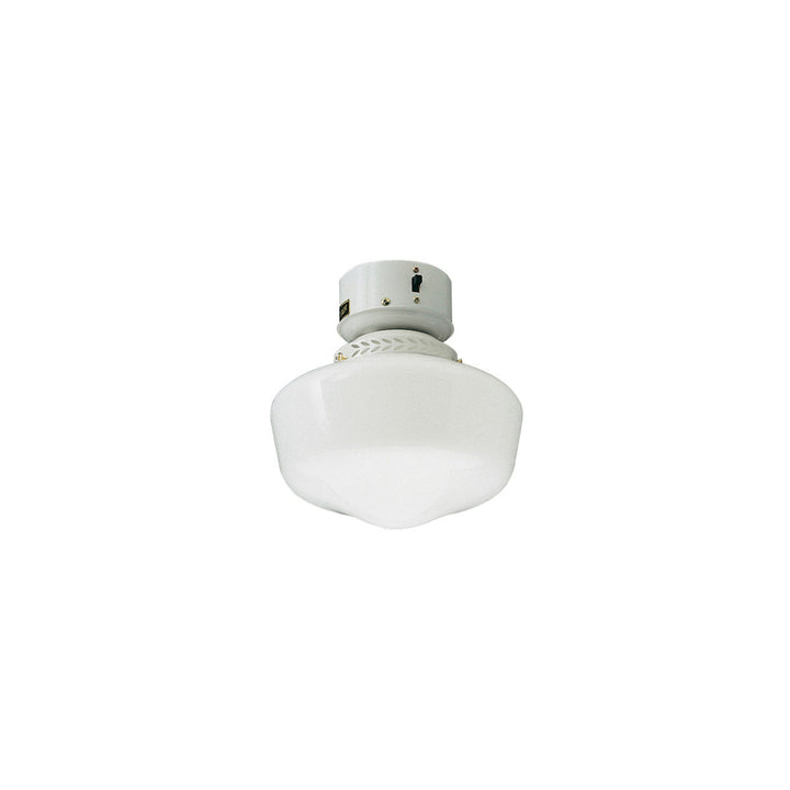 Bowl LED Fan Light Kit in White