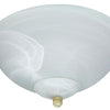 Bowl LED Fan Light Kit in White