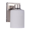 Bretton One Light Wall Sconce in Polished Nickel