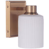 Bretton One Light Wall Sconce in Satin Brass