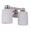 Bretton Two Light Vanity in Polished Nickel