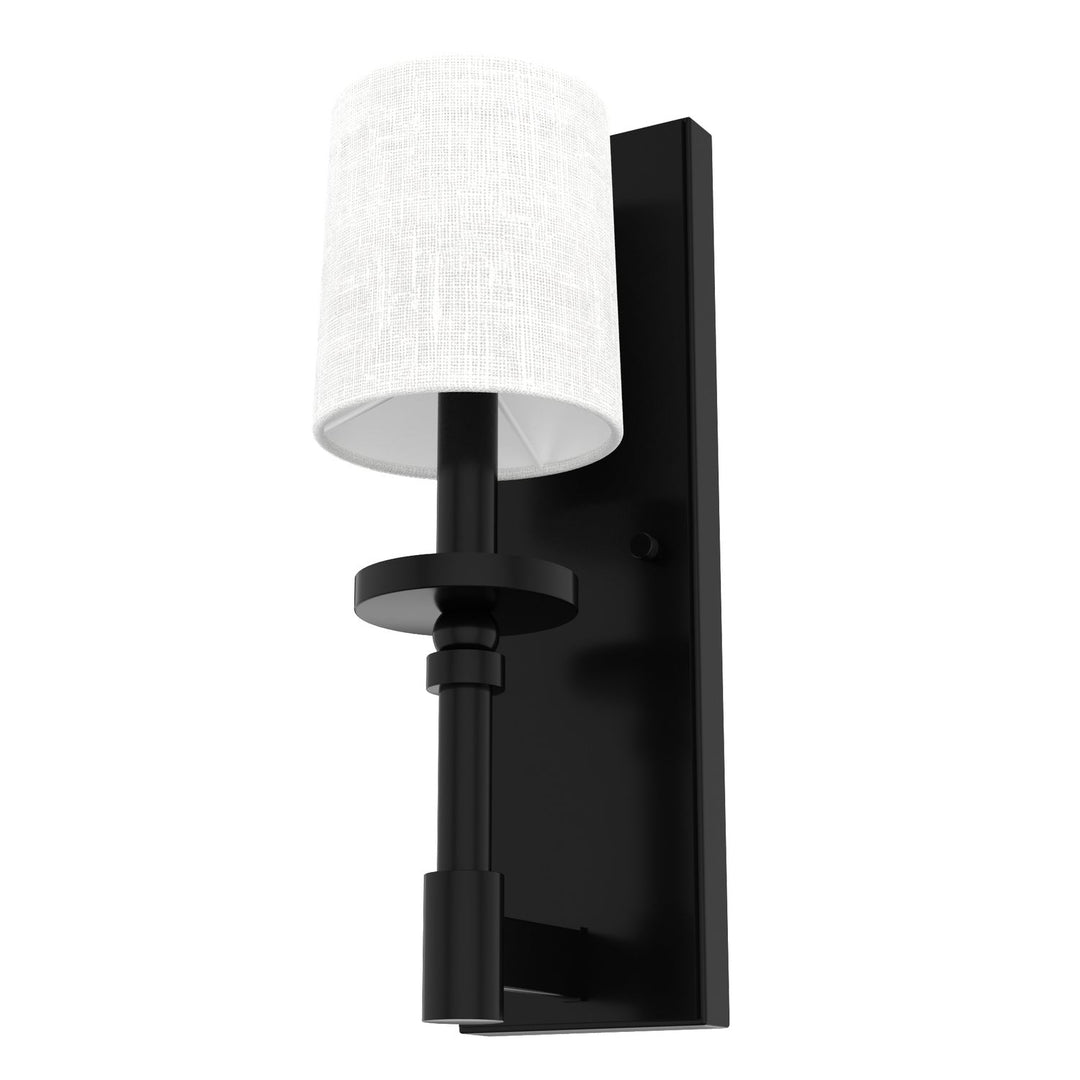 Briargrove One Light Wall Sconce in Matte Black