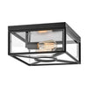Brixton LED Flush Mount in Black