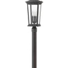 Bromley LED Post Top or Pier Mount Lantern in Museum Black