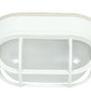 Bulkheads Oval and Round One Light Flushmount in Textured White