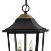 Burton LED Hanging Lantern in Black
