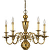 Cambridge LED Foyer Pendant in Burnished Brass