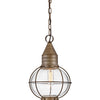 Cape Cod LED Hanging Lantern in Burnished Bronze
