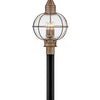 Cape Cod LED Post Top or Pier Mount Lantern in Burnished Bronze