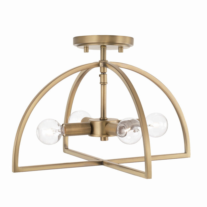 Capital Lighting Four Light Semi-Flush Mount