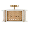 Capital Lighting Four Light Semi-Flush Mount