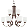 Capital Lighting Nine Light Chandelier