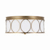 Capital Lighting Three Light Flush Mount