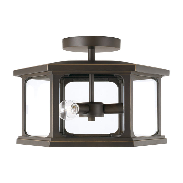 Capital Lighting Three Light Outdoor Semi-Flush Mount