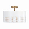 Capital Lighting Three Light Semi-Flush Mount