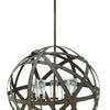 Carson LED Outdoor Chandelier in Vintage Iron