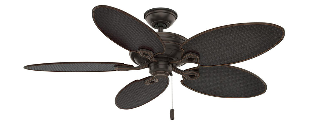 Casablanca Charthouse 54"  Outdoor Pull Chain Ceiling Fan in Onyx Bengal