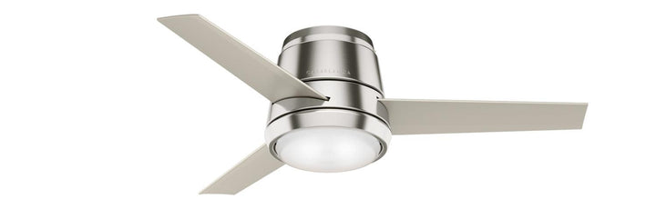 Casablanca Commodus Indoor Flushmount Ceiling Fan with 24W LED and Wall Control