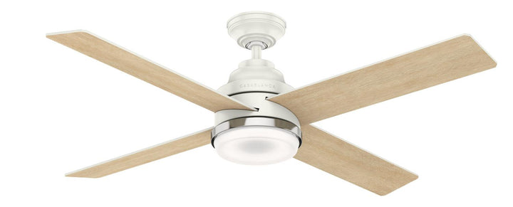 Casablanca Daphne 54" Indoor Ceiling Fan with 16W LED and Wall Control in Fresh White