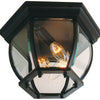 Cast Three Light Flushmount in Textured Black