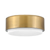Cedric LED Flush Mount in Lacquered Brass