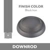 Ceiling Fan Downrod Coupler in Black Iron