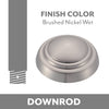 Ceiling Fan Downrod Coupler in Brushed Nickel Wet