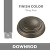 Ceiling Fan Downrod Coupler in Grey Iron