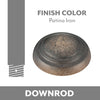 Ceiling Fan Downrod Coupler in Patina Iron