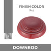 Ceiling Fan Downrod Coupler in Red