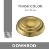 Ceiling Fan Downrod Coupler in Soft Brass