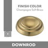 Ceiling Fan Downrod in Champagne Soft Brass