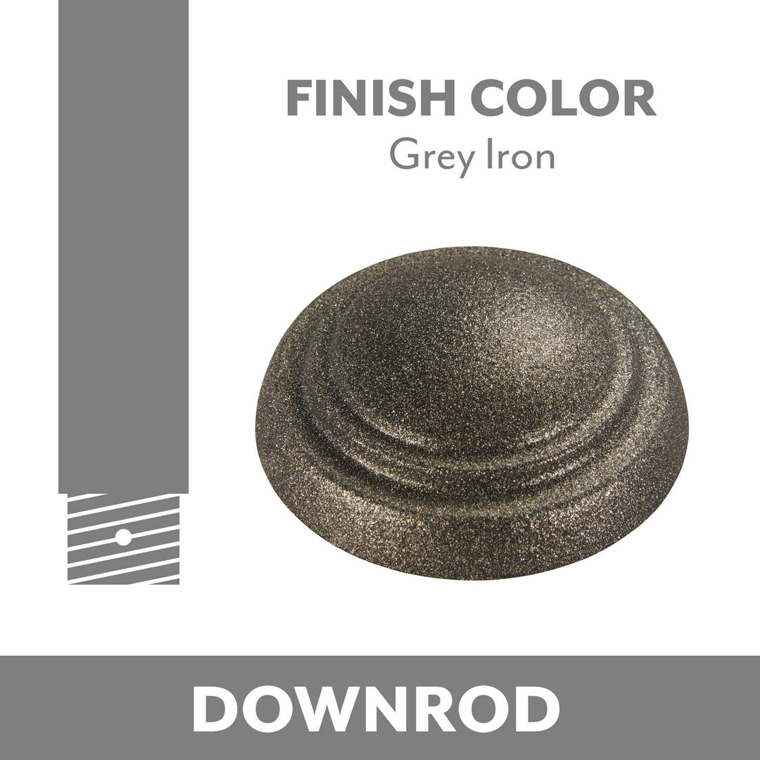 Ceiling Fan Downrod in Grey Iron