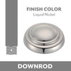 Ceiling Fan Downrod in Liquid Nickel